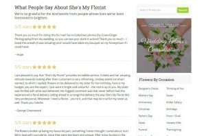 Testimonials Listing Page
