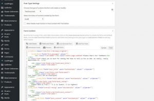 Testimonials Submission Form Implementation