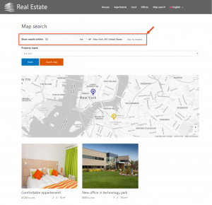 Filtering markers by distance radius