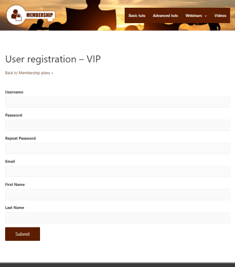 User registration form for WooCommerce checkout