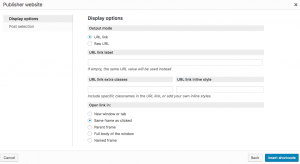 Inserting links