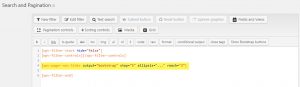 Pagination controls in the Search and Pagination