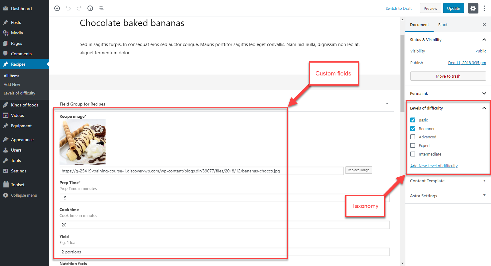 wordpress custom post type slider