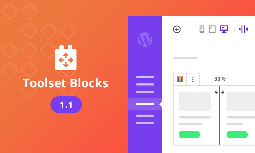 Toolset Blocks 1.1 – Beautiful Responsive Design Made Easy