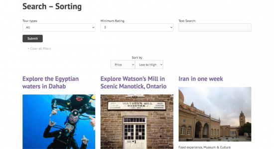 search-sorting Adding front-end sorting to search results