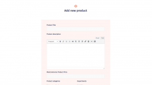 Creating Front-end Forms for Adding WooCommerce Products